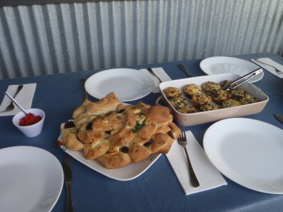 Our cheeses incorporated into a luncheon spread including fetta and olive pull apart bread and spinach and sundried tomato ricotta tarts