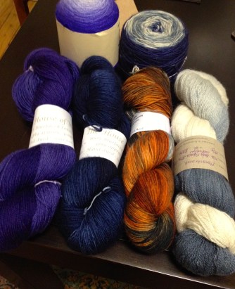 My first venture into The House of Wool. By no means my last. Wonderful unique yarn each purchase.