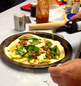 I was too busy eating the cooked pizzas to take photos! 