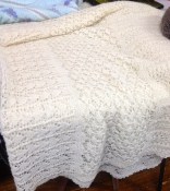 My lace baby shawl was left out in the cold.